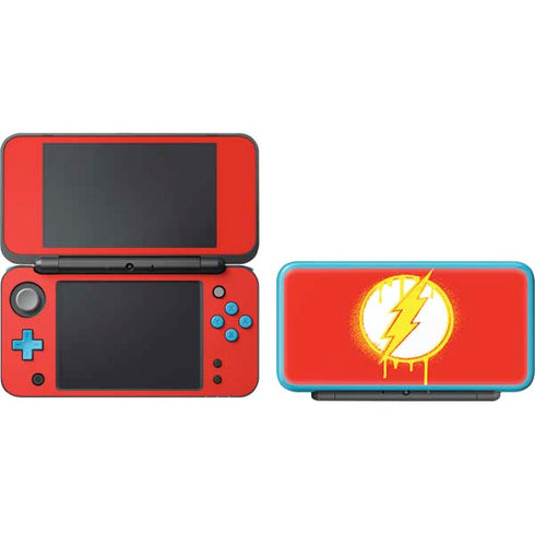 DC Comics The Flash Emblem Drip Nintendo 2DS XL (2017) Skin